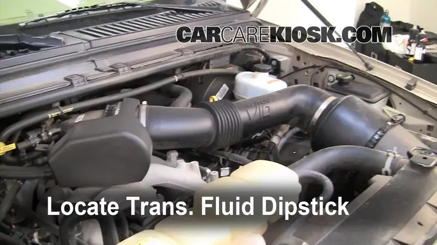 2005 Ford Excursion Limited 6.8L V10 Transmission Fluid Check Fluid Level